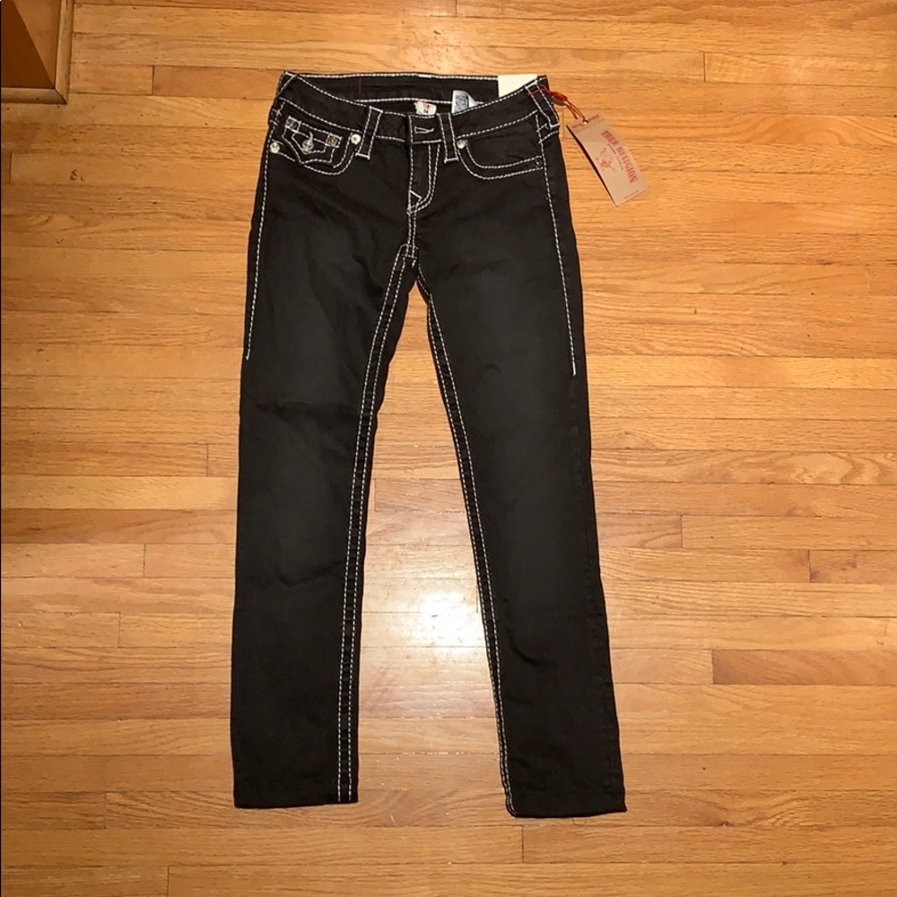 black true religion jeans
